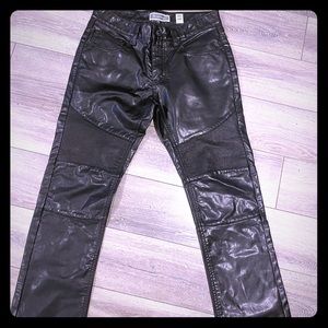 Black Non Leather Pants. INC